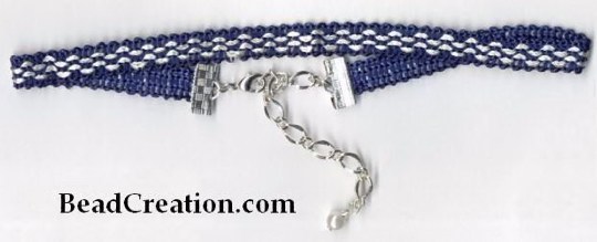 navy blue choker necklace