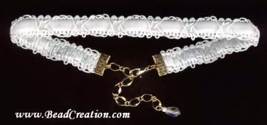 white velvet necklace,scroll