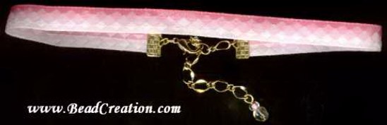 pink argile necklace