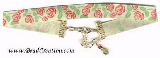 red roses ribbon choker necklace