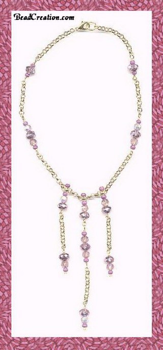 Designer Pink Beaded Chain