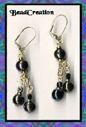 black dangle earrings fashion