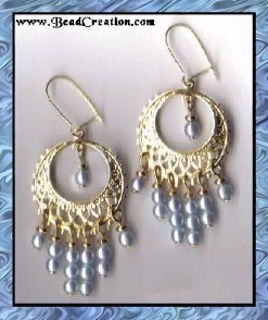 blue chandelier earrings beaded earrings hoop handcrafted gold chandelier earrings
