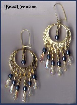 chandelier earrings long beaded earrings navy blue chandelier earrings gold hoop