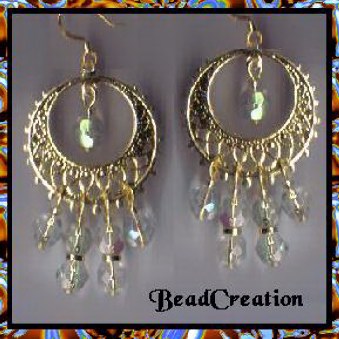 gold chandelier earrings long beaded earrings crystal hoop earrings