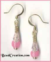 pink glow in the dark earrings,costum jewelry
