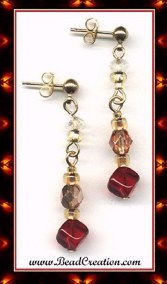 dangle earring posts,dangle earrings,red,warm colors,cheap,earrings