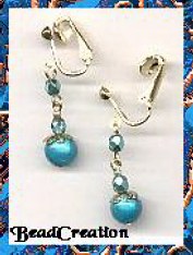clip earrings dangle miracle beaded earrings clip