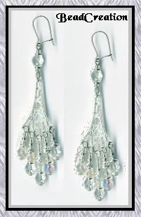 silver chandelier earrings