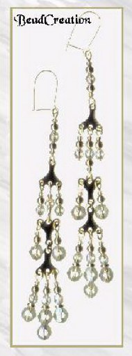 long crystal chandelier earrings beaded earrings