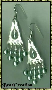 chandelier earrings long beaded earrings green beaded earrings fashion silver
