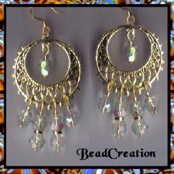 gold chandelier earrings long beaded earrings crystal hoop earrings