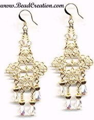 crystal chandelier earrings filfigree gold chandeliers