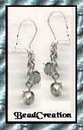 silver chain dangle earrings