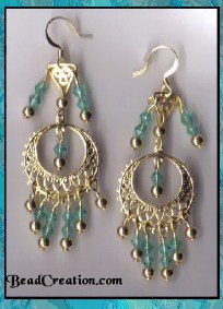 green chandelier earrings gold big earrings