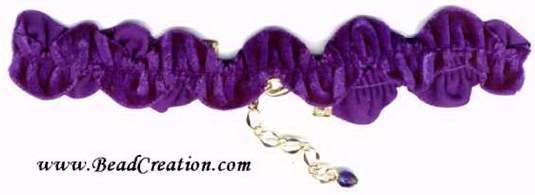 purple velvet choker necklace