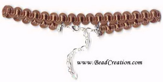 brown trim necklace,elegant jewelry